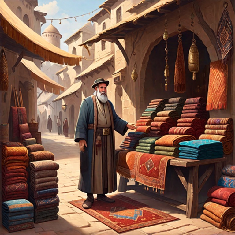 el vendedor de alfombras y el conde